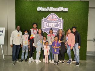 Bryan's non-profit at a sporting event